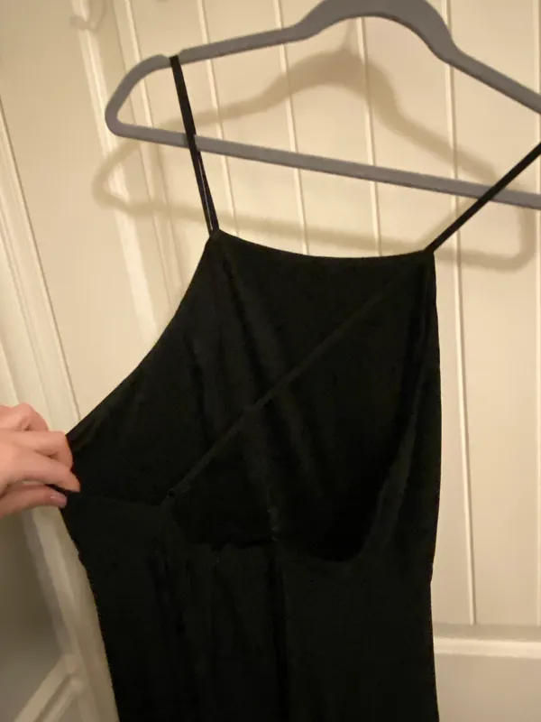 Lulus formal maxi black dress with cross back - Image 2