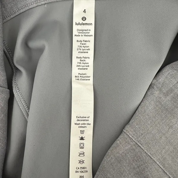 Lululemon Here to There High Rise 7/8 Pant Crosshatch Texture Magnet Grey US 4 - Image 11