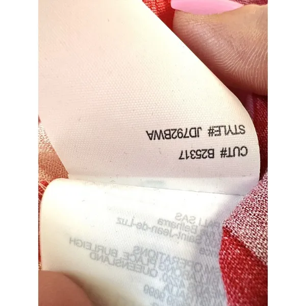 Billabong Wanna Be Around Maxi Dress XS Red Pink High Slit‎ NWT Beach Cover Up - Image 15