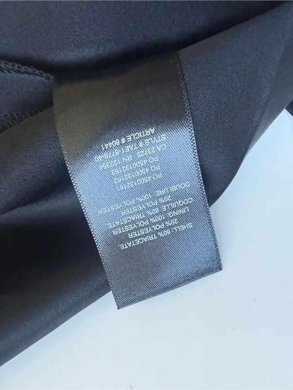 Aritzia TEN by Babaton Black Satin Dress size 2 - Image 9