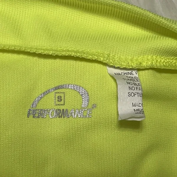 Performance Bike Bicycle Jersey Women’s Small Yellow Princess Logo Patch 3/4 Zip - Image 5