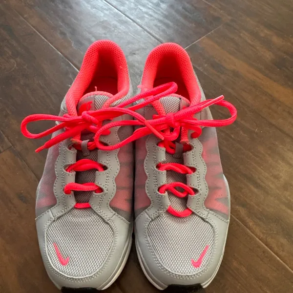Nike Flex TR 2 Gray Orange Lightweight Training Running Shoes Women's Sz 5 Youth - Image 3