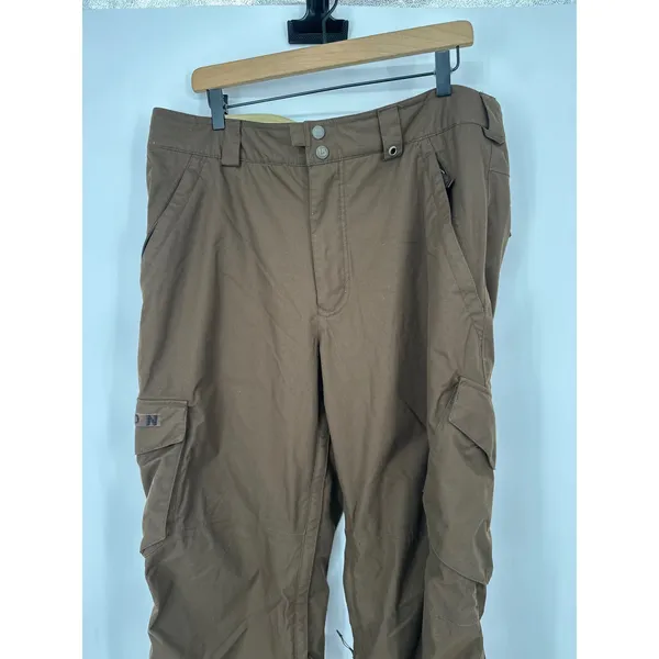 Burton Snowboard Pants‎ Dryride Women L Brown Cargo Insulated Winter Ski Outdoor - Image 2