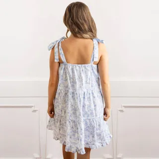 8 Oak Lane Ribbon Tie Strap Ruffle Detail Floral Dress - Image 2