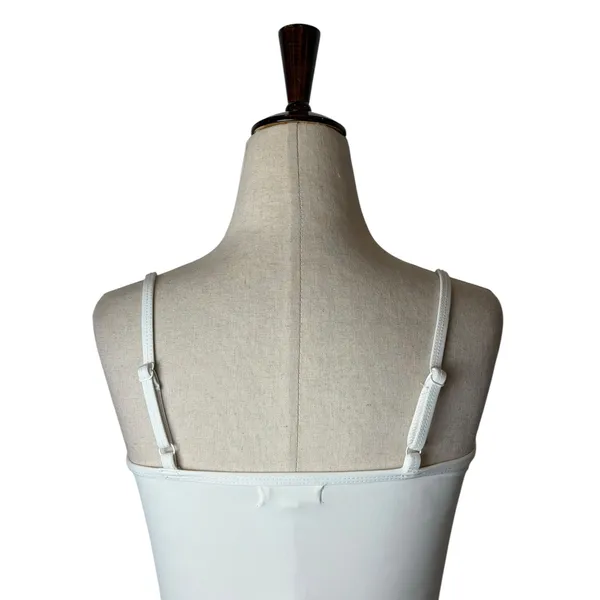 Good American Bodysuit Womens Small White Scoop‎ Neck Adjustable Straps Layering - Image 7