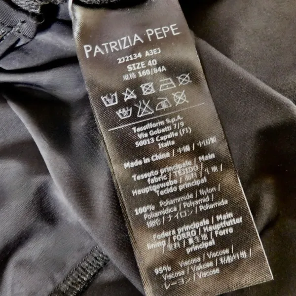 PATRIZIA PEPE Embroidered Tulle Top Strapless Floral Punk Size 40 US 4 - Image 12