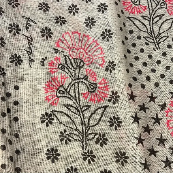 NWOT Free People boho gauzy fabric tote 14”x15”, lightweight, packable - Image 6