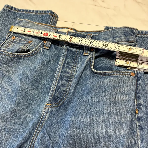 Denim Forum Aritzia Joni high rise loose button fly denim jeans 30 length sz 25 - Image 7
