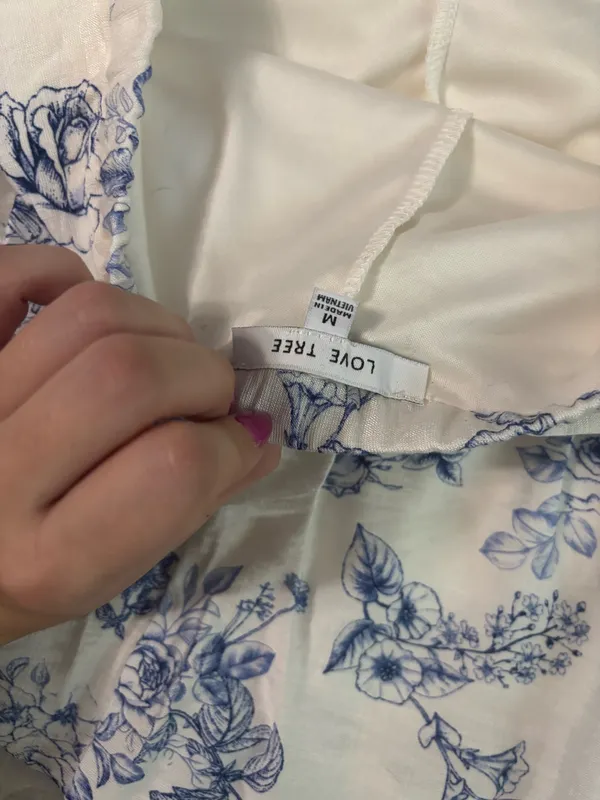 Blue floral skirt - Image 4