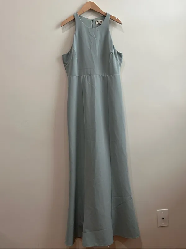 Show Me Your Mumu Chicago High Neck Gown Silver Sage Size M - Image 4