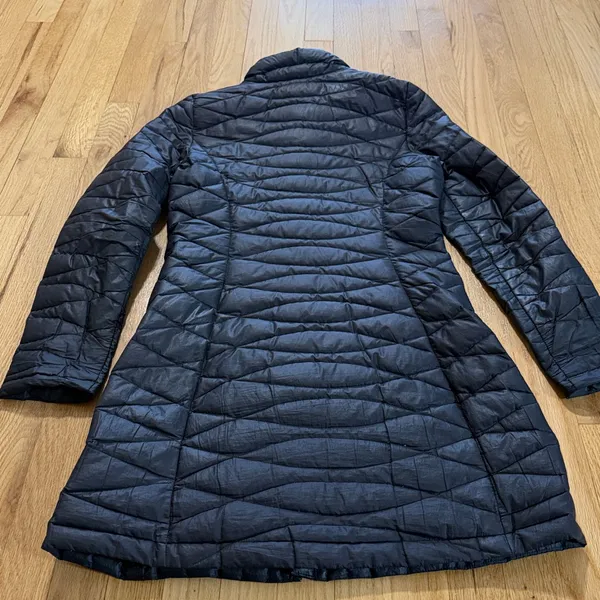 Patagonia Black Duckdown Longline Coat Sz S - Image 9