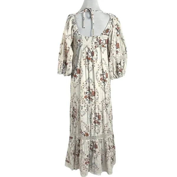 Free People Ethereal Dainty All the Attitude Printed Maxi Dress Medium Cottage - Image 9