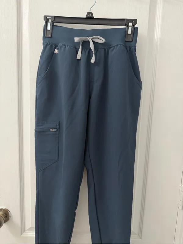 Figs Zamora Casual Scrub Trousers Dark Harbor (Size XXS/P) - Image 8