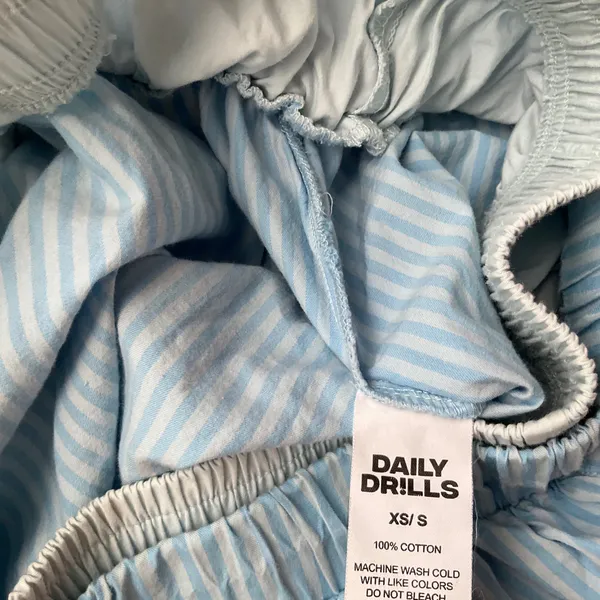Daily Drills Poplin Double Waistband Resort Short Blue Stripe XS/S - Image 5