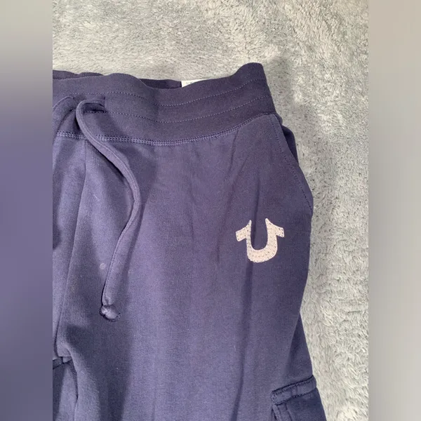 True religion Navy Jogger cargo Pants with Logo medium - Image 2