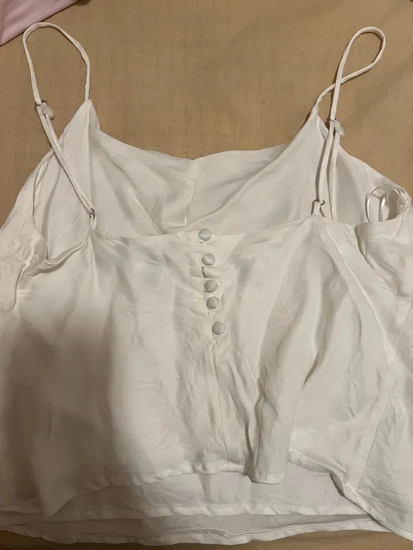 White silk tank top  - Image 5