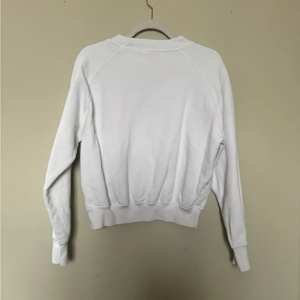 Good American White Crew Neck Sweater - Image 5