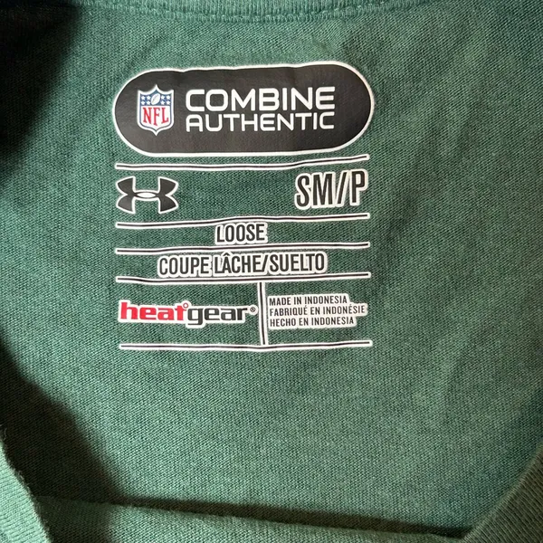 Green Bay Packers Shirt Womens‎ S Green Under Armour Combine Short Sleeve NFL - Image 3