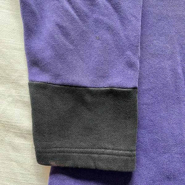 VTG 90s Disney Store Winnie The Pooh Ice Skating Embroidered Mock Neck Purple - Image 2