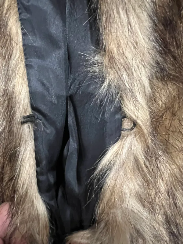 Women’s Brown Fur Vest Size M - Image 3