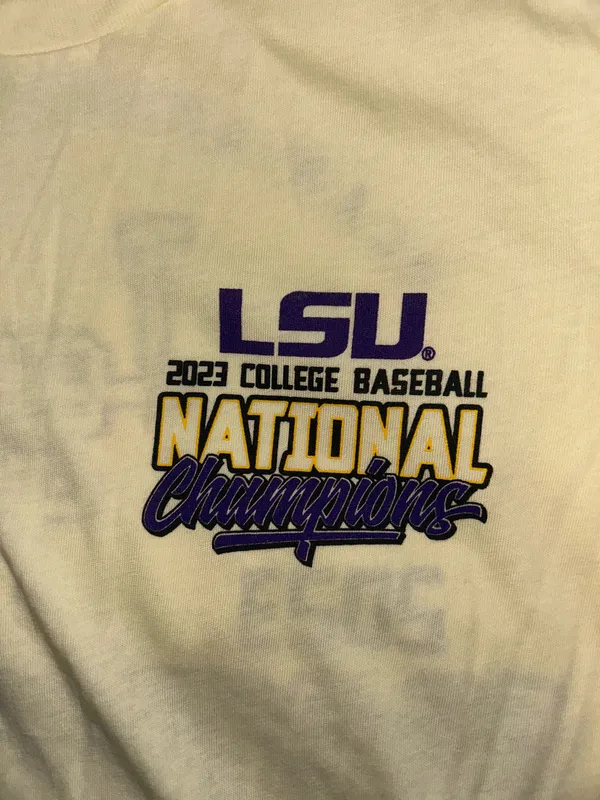 LSU 2023 Baseball Championship T-Shirt - Image 2