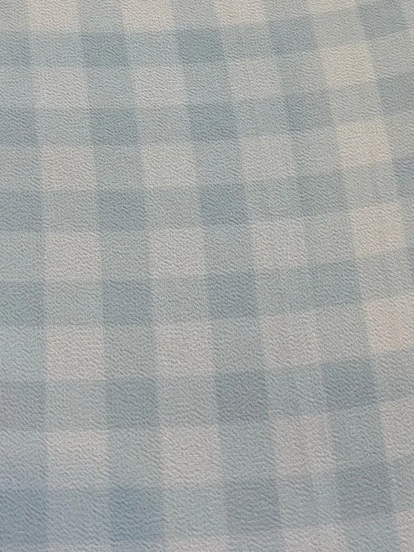 WAYF Blue White Gingham Wrap Ruffle Hi Low Midi Dress NWT M Cottagecore - Image 15