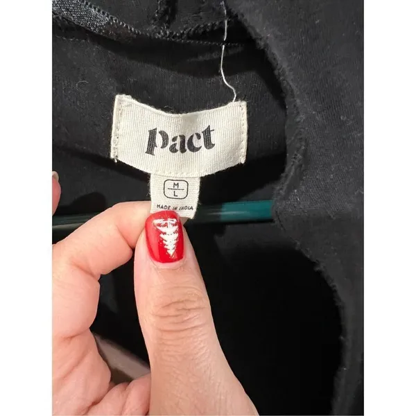Pact open front duster cardigan organic cotton sz M/L - Image 6