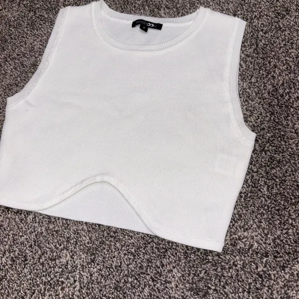 Papermoon Boutique White Crop Top Size Small - Image 7