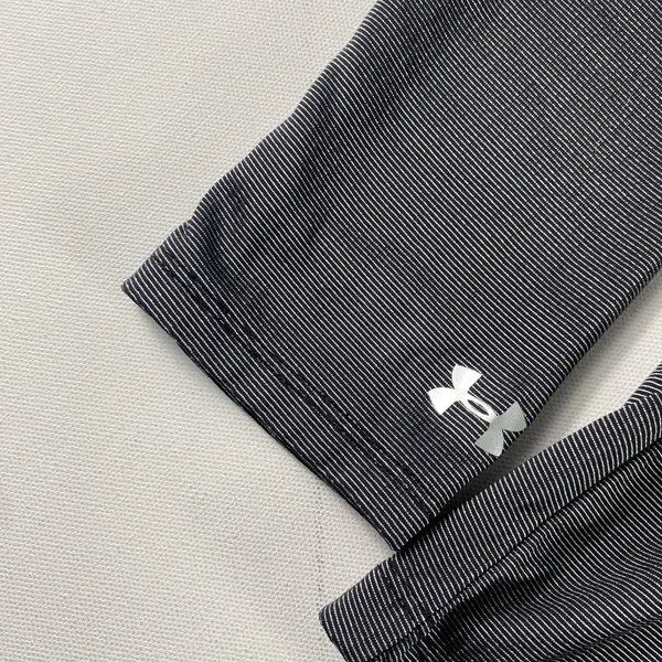 Under Armour Jacket Womens Medium Loose Gray 1/4 Zip‎ ColdBlack HeatGear Stretch - Image 6