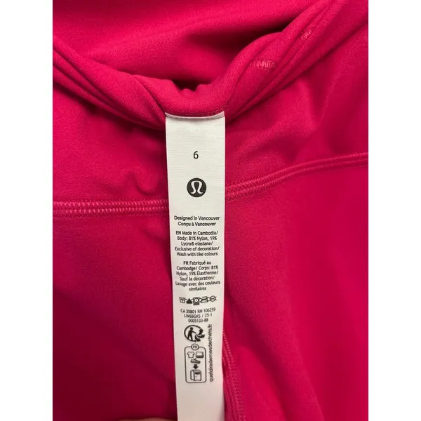 Lululemon Align High Rise pant/ Tight 23” size 6 passionate New Authentic - Image 4