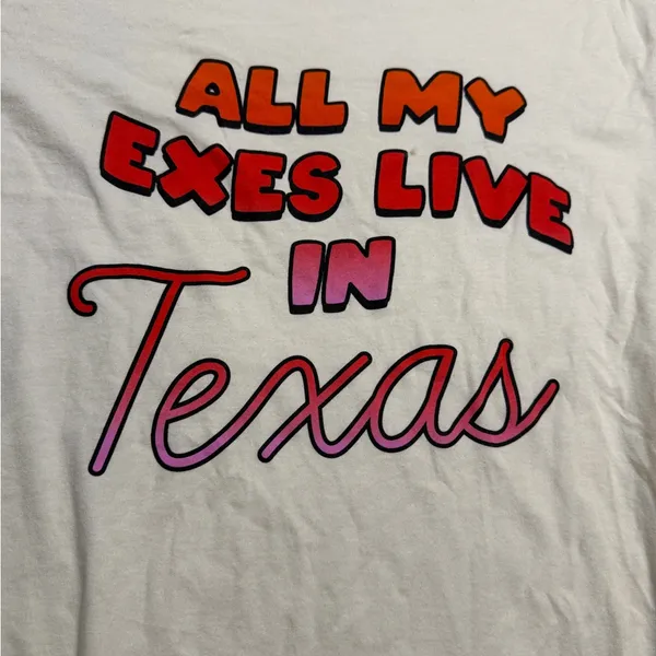 ✨ Bella Canvas All My Exes Live In‎ Texas Tee Medium 🤠✨ - Image 5