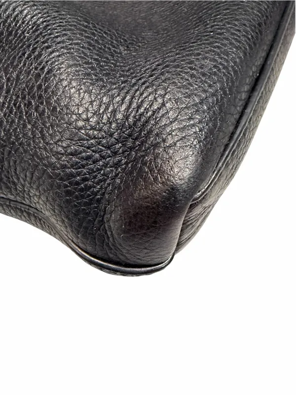 Tory Burch Black Leather Taylor Convertible Foldover Crossbody Purse - Image 11