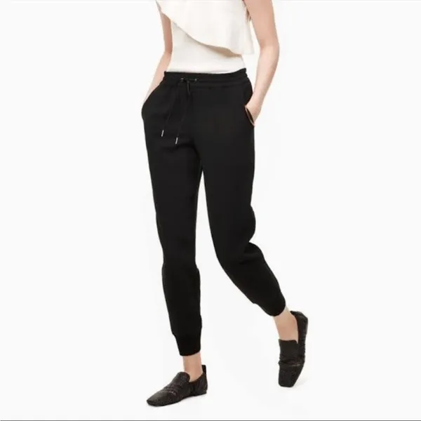 Aritzia Wilfred Buffon Crepe Jogger‎ Pant in Black Size Extra Small - Image 3