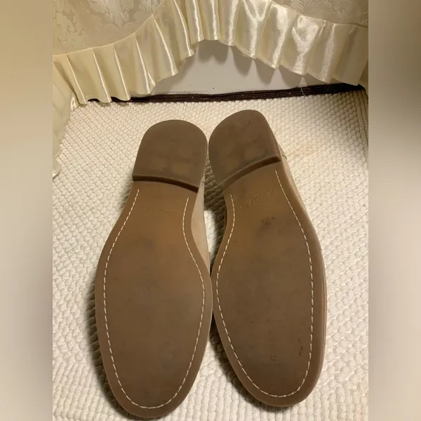 Sam Edelman Taupe Suede Penny Loafers - Image 7
