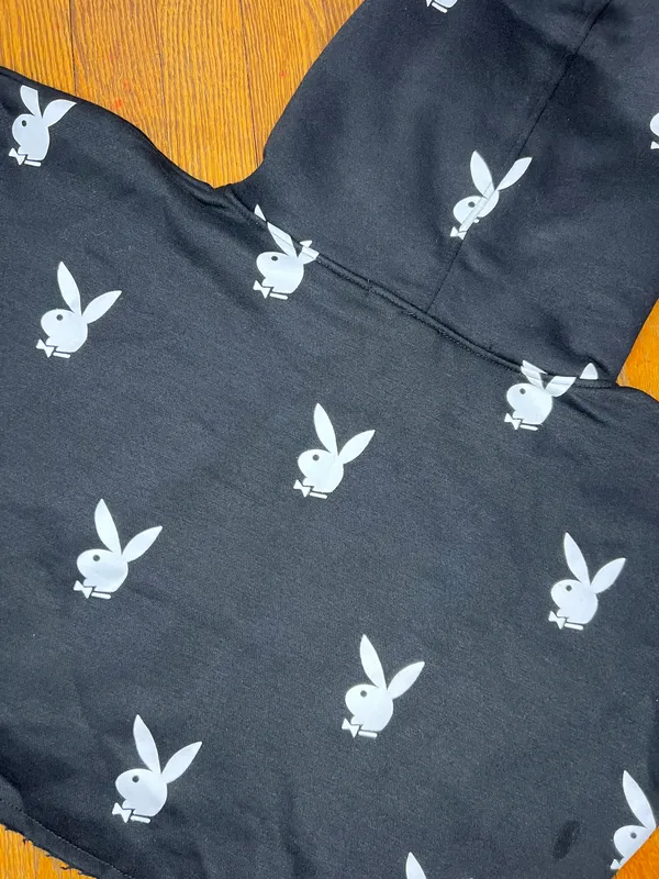 Missguided Playboy Cropped Hoodie - Image 5
