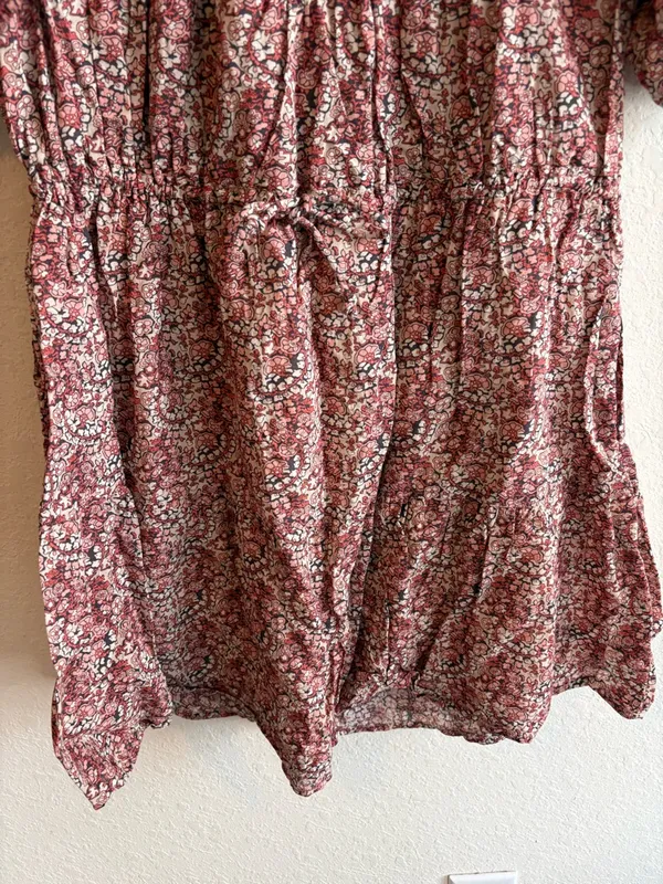 ba&sh Pink Beige Iris Short Floral Dress Size 0 - Image 5