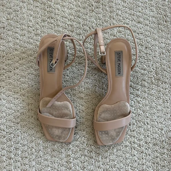 Steve Madden Nude Luxe Strappy Heels - Image 4