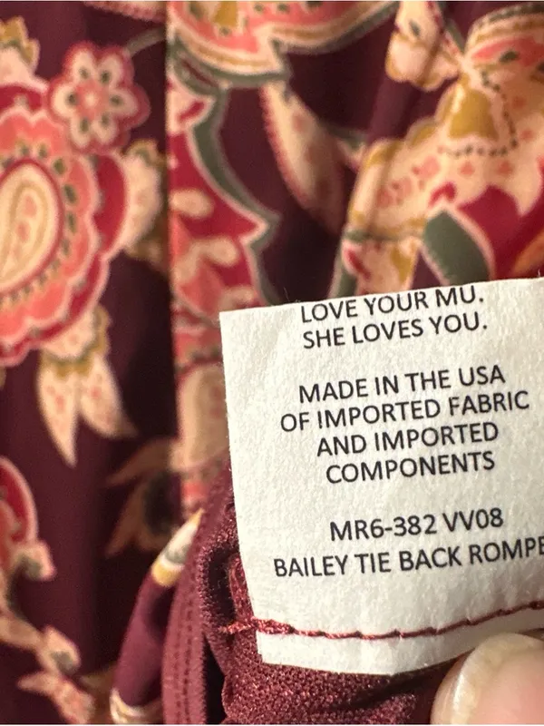 N61. Show Me Your MuMu Bailey Tie Back Romper - Image 7