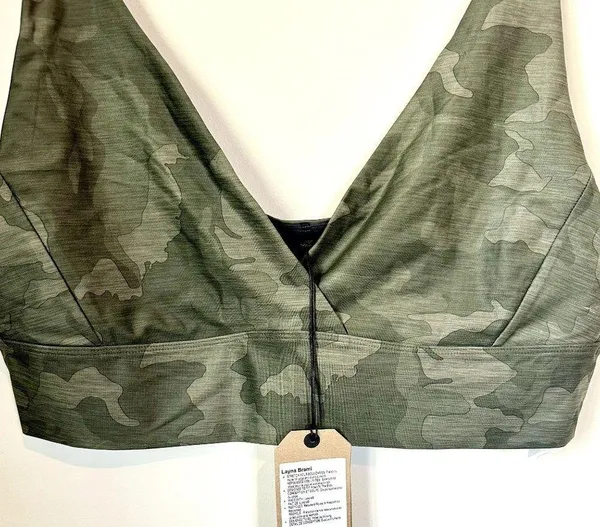 NWT Prana Layna Brami in Sage Camo - Size Extra Large - Image 3