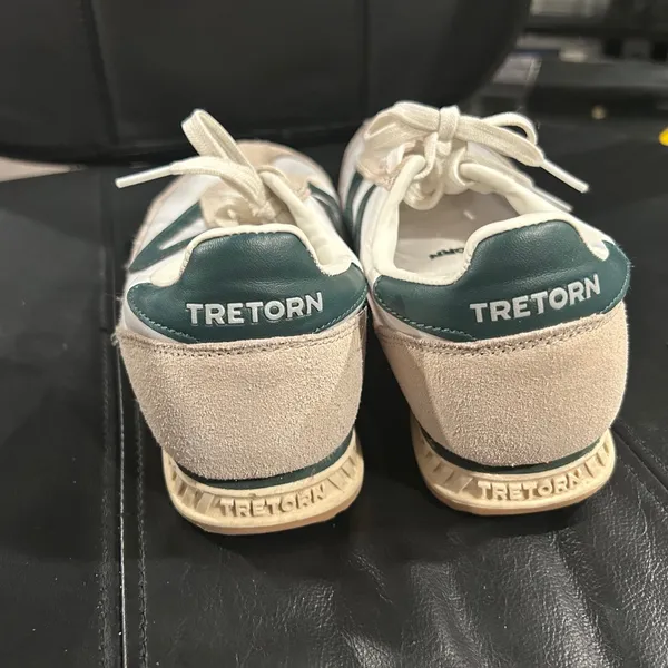 Tretorn Women's Sneakers in White, Tan, and Green - Image 4