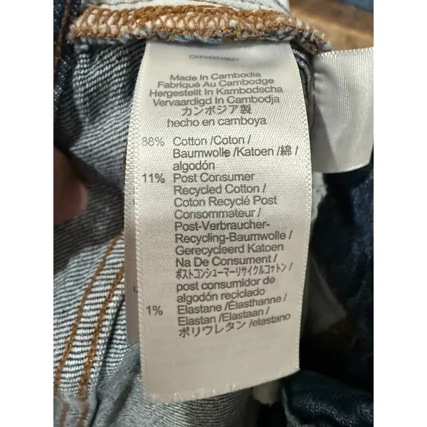Madewell The Curvy Perfect Vintage Jean Womens Size 30T Blue Denim Straight Leg - Image 5