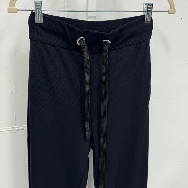NO KA'OI Black Waffle Knit‎ Jogger Pants Yoga Athleisure Drawstring Waist Small - Image 3