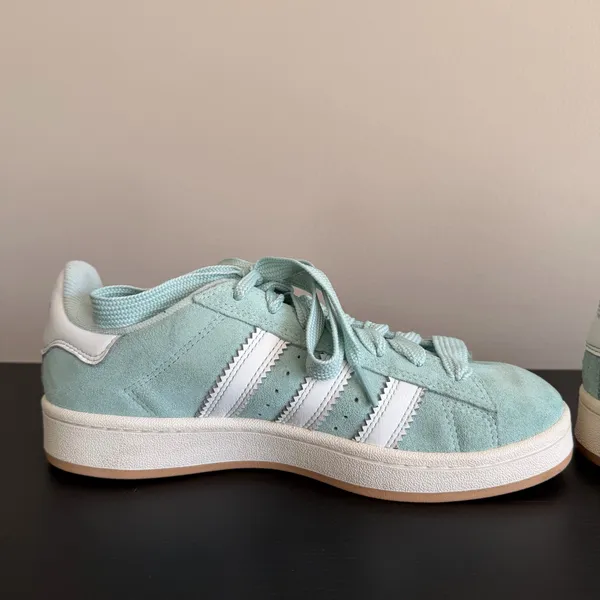 Adidas Womens 8 Campus 00s Shoes Ash Green White JQ5752 Casual Sneakers - Image 9