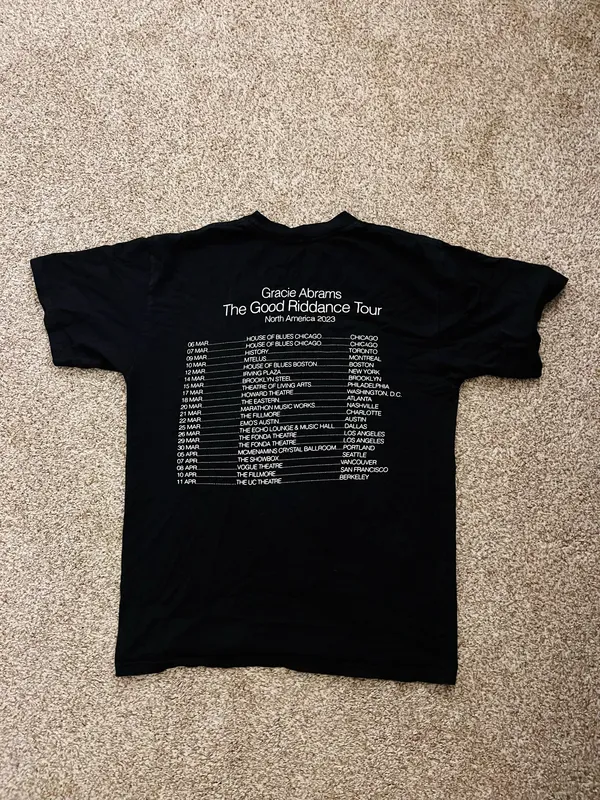 gracie abrams good riddance tour shirt - Image 2