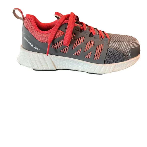 Reebok Fusion Flex shoes Womens Grey Coral Pink Low Top Sneakers sz 7 pink - Image 3