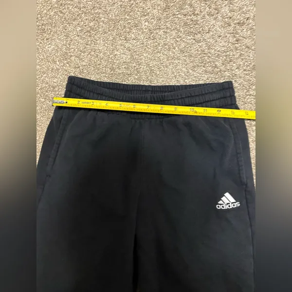 (Adidas) Black Comfy Sweatpants: Size Large - Image 4