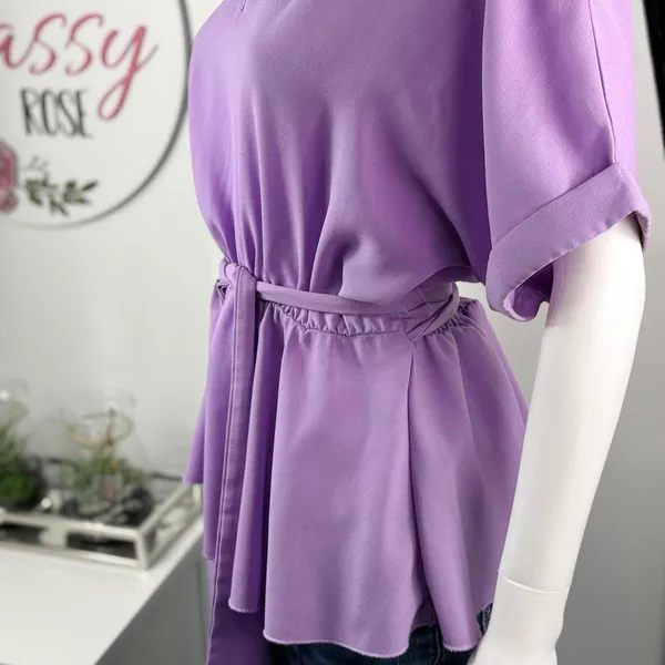 Cute Flowy Top Size‎ L Purple Size L - Image 3