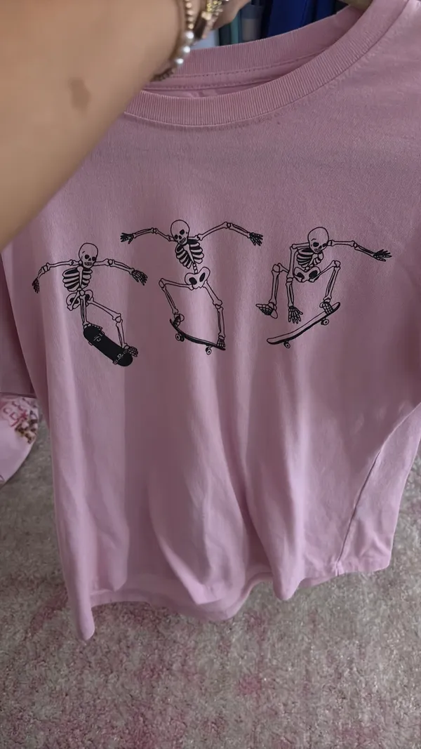Pink Skeleton Tilly’s Top - Image 3