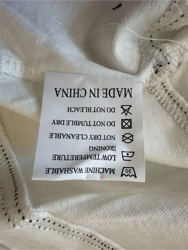 White Sleeveless Zip Front A-Line Dress with Contrast Stitching - Image 7