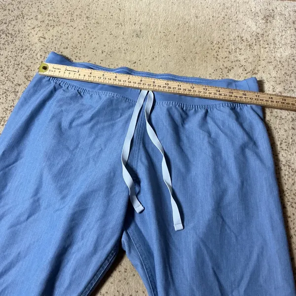FIGS Technical Collection Livingston Scrub Pants Sz L Light Blue Straight T21003 - Image 5